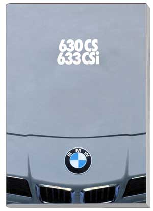 Bmw 630csi. BMW 630Cs／Csi カタログ